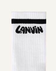 Chaussettes Lanvin En Coton White