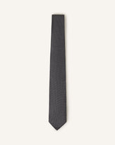Black Mini Chevron Silk Tie