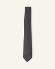 Black Mini Chevron Silk Tie
