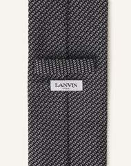 Black Mini Chevron Silk Tie