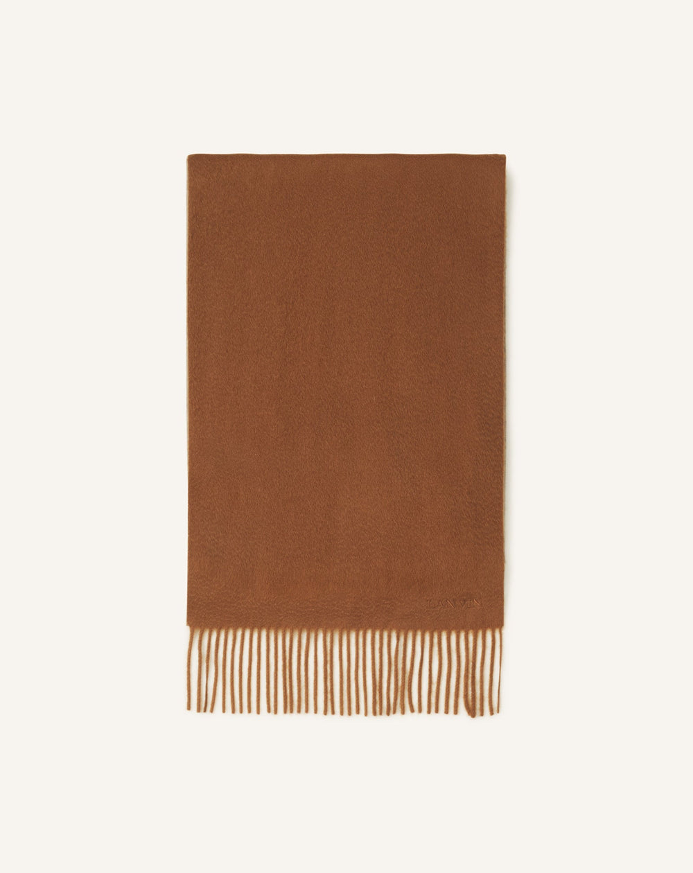 Beige Two-tone Cashmere Scarf