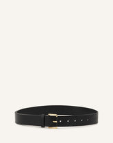 Black Compagnon Leather Belt