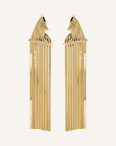Boucles D'oreilles Chain À Franges Silver