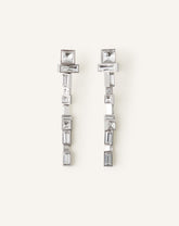 Silver Rhythmique Long Earrings