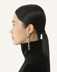 Silver Rhythmique Long Earrings