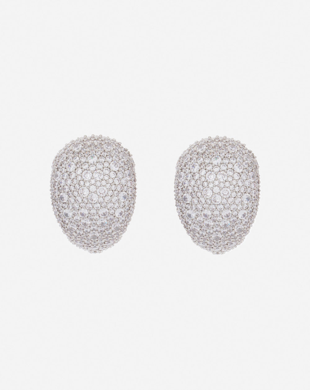 Silver Haute Séquence Rhinestone Earrings