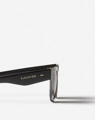 Black Lunettes Maxi Rectangle Lanvin Signature