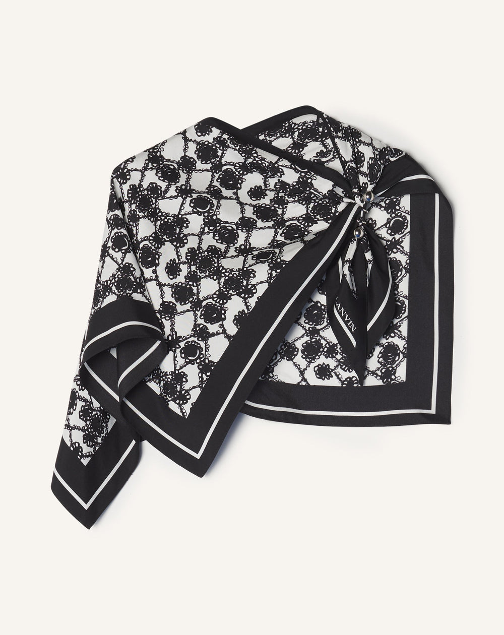 Top Bijou Motif Marguerites White