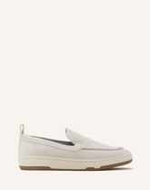 White Cruiser Suede Moccasins
