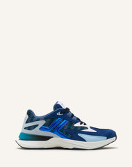 Sneakers Jla En Mesh Et Cuir Métallisé Blue