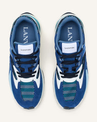 Sneakers Jla En Mesh Et Cuir Métallisé Blue