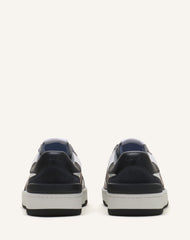 Sneakers Clay En Cuir Perforé Et Suède Black