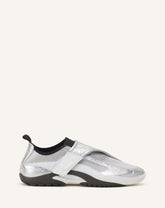 Sneaker Lnv1 En Cuir Metallise Froisse Black
