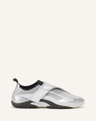 Sneaker Lnv1 En Cuir Metallise Froisse Black