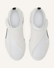 Sneaker Lnv1 En Suede Tricote White