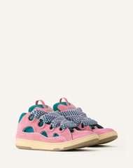 Green Curb Leather Sneakers
