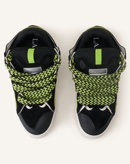 Green Curb Leather Sneakers