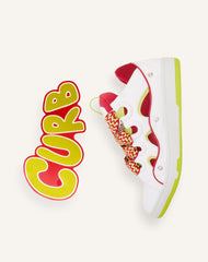 Curb Sneakers En Cuir À Patch Red