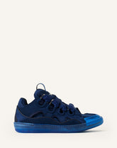 Curb Sneakers En Satin Blue