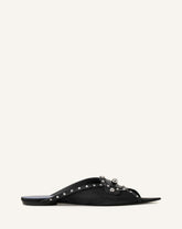 Mule Plate Pointue A Studs Black