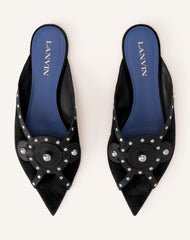 Mule Plate Pointue A Studs Black