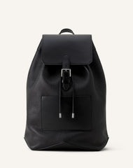 Sac À Dos Zaino En Cuir Black
