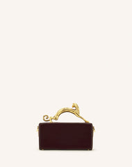 Brown Pencil Cat Nano Patent Leather Bag