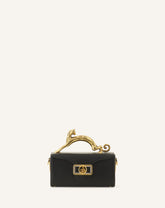 Black Nano Pencil Cat Leather Bag