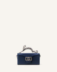 Blue Nano Pencil Cat Leather Bag