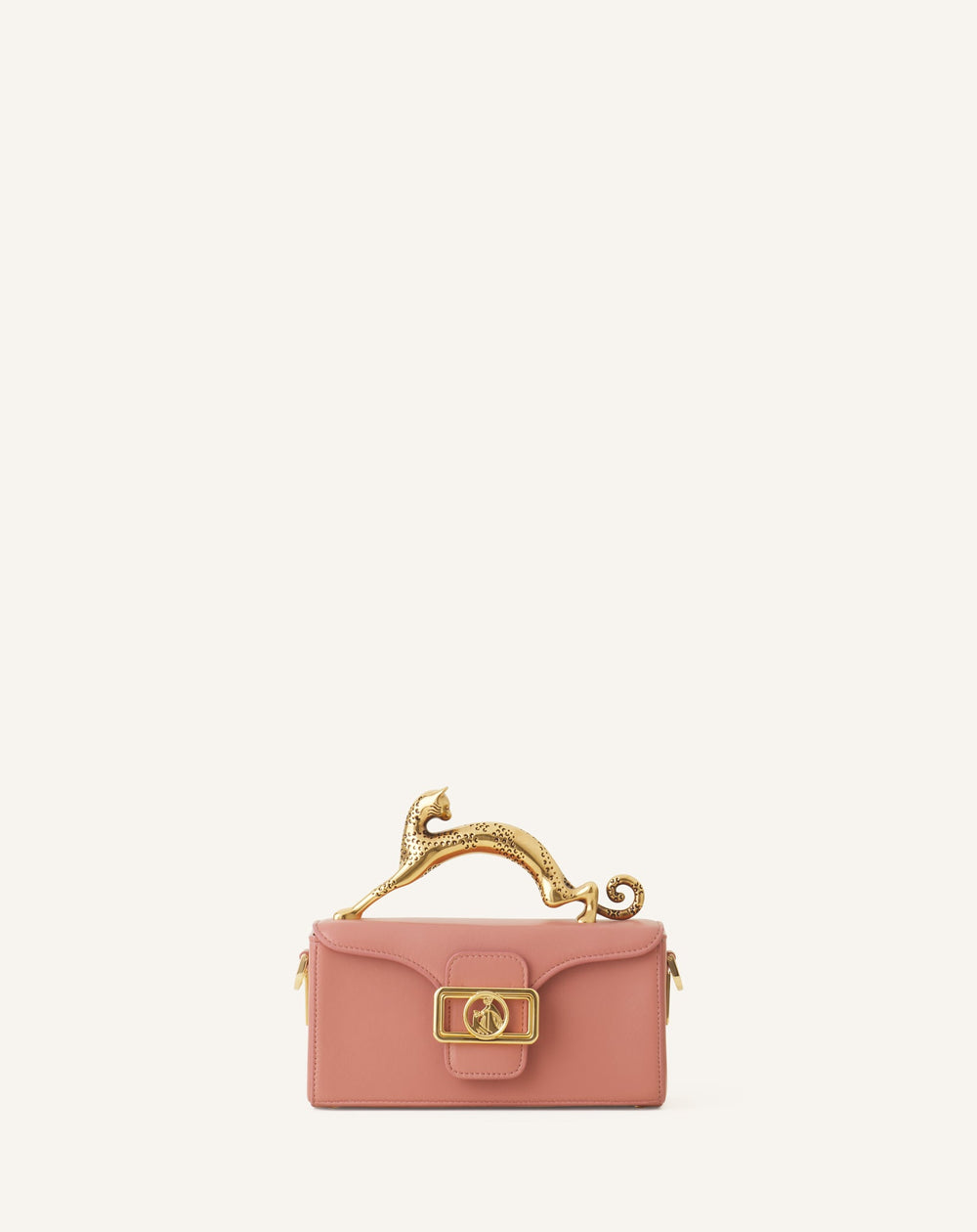 Pink Nano Pencil Cat Leather Bag