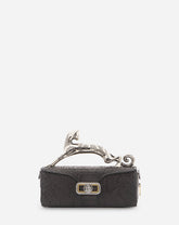 Black Medium Pencil Cat Bag In Python