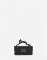 Black Nano Pencil Cat Leather Bag