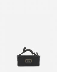 Black Nano Pencil Cat Leather Bag