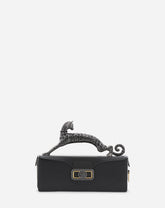 Black Medium Leather Pencil Cat Bag