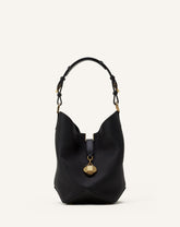 Black Catch By Lanvin Medium Leather Bucket Bag