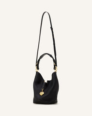 Black Catch By Lanvin Medium Leather Bucket Bag