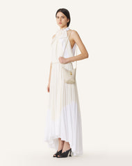 White Catch Nano By Lanvin Leather Bucket Bag