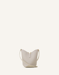 White Catch Nano By Lanvin Leather Bucket Bag