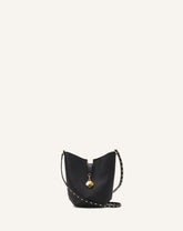 Black Catch Nano By Lanvin Leather Bucket Bag