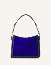 Compagnon Sac Epaule Asymetrique En Daim Mm Blue