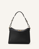 Black Compagnon Asymmetrical Bag In Leather