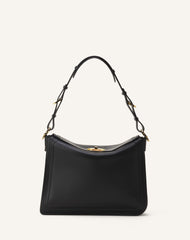 Black Compagnon Asymmetrical Bag In Leather