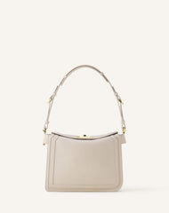 Sac Compagnon Asymetrique En Cuir White