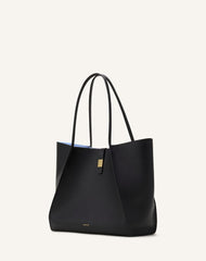 Black Concerto Arpège Leather Tote Bag