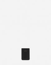 Black Magnetic Leather Cardholder
