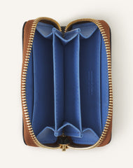 Catch By Lanvin Porte Carte Zippe Cuir Brown