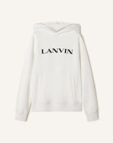White Lanvin Embroidered Cotton Hoodie