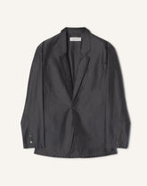 Veste Ample En Chambray Black