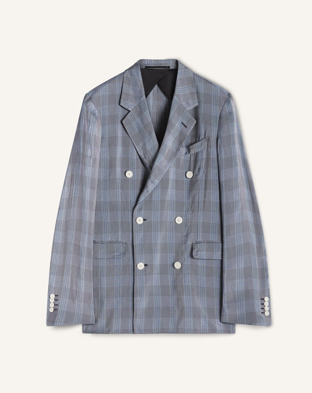 Veste Croisée En Viscose Black