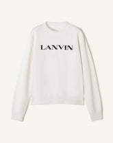 White Lanvin Embroidered Cotton Sweatshirt